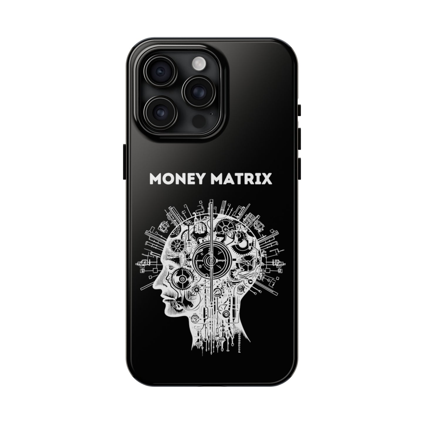 Money Matrix AI Black and White Tough Phone Case